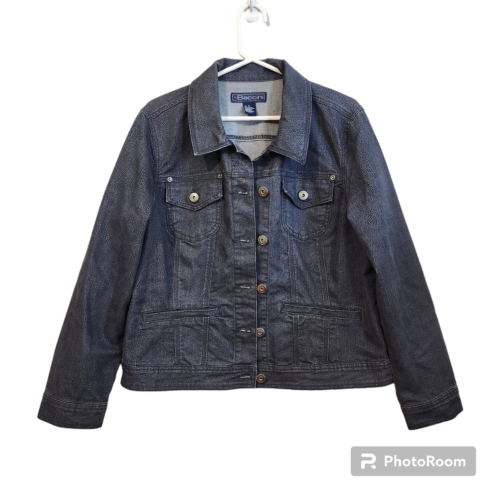 Unique Printed Denim Jean Jacket